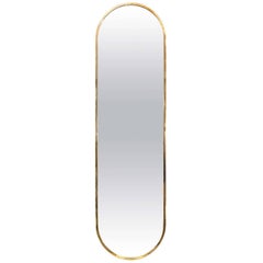 Brass Oval Mirror