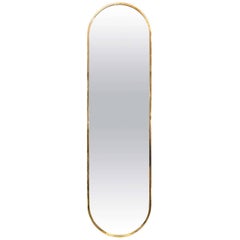 Brass Oval Mirror