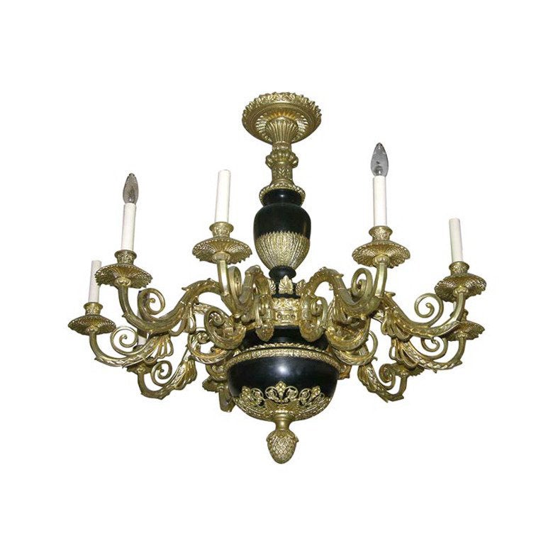 Large Empire Style Chandelier For Sale at 1stDibs
