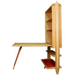 Vintage 1950s Shelves Desk by Maurice Pré and Janette Laverrière