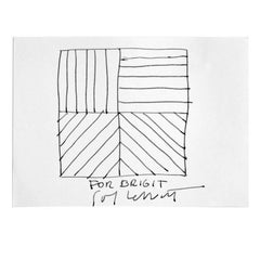 Ink Drawing by Sol LeWitt, circa 2000
