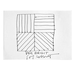 Ink Drawing by Sol LeWitt, circa 2000