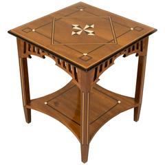 19th Century American Craftsman Walnut Side Table 4