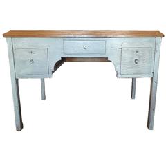 French 19th Century Painted Knee-Hole Desk