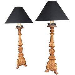 Pair of Italian 19th Century Church Lamps