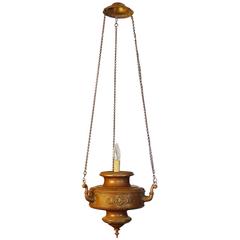French 1920s Pendant Ceiling Light 9