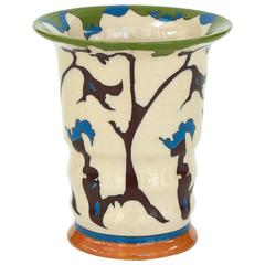 Theo Colenbrander Art Deco Vase for Ram Pottery, Decor Rank "Tendril, " 1923