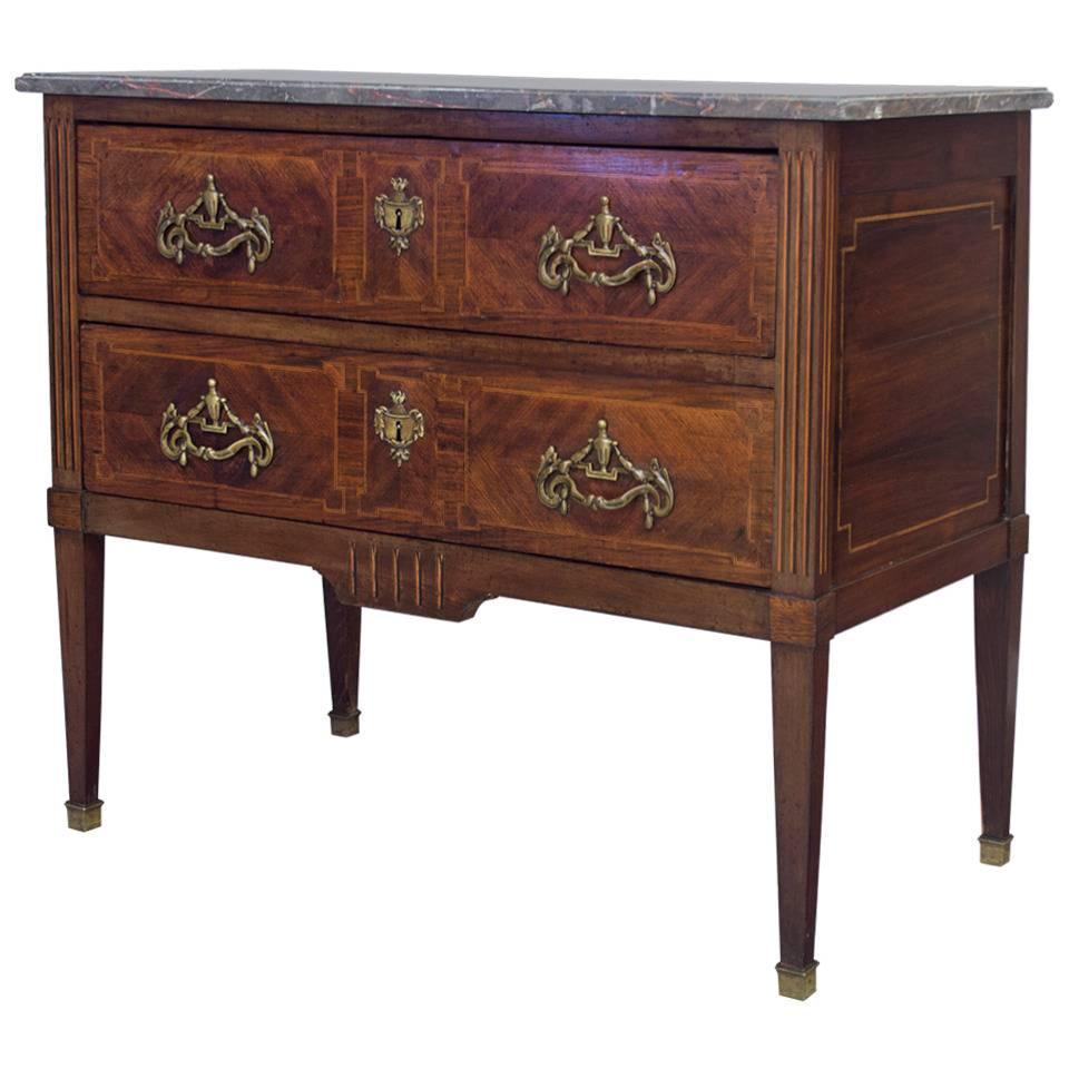 19th Century Louis XVI Style Commode or Chest of Drawers