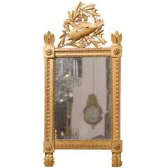 Small Louis XVI Giltwood Mirror, France, circa 1780