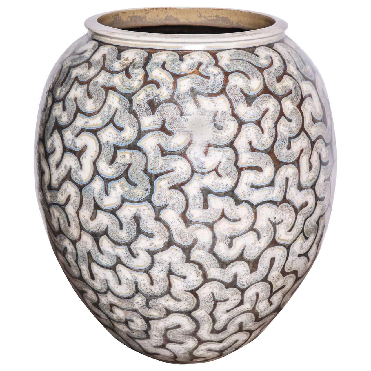 den første fælde interpersonel Per Weiss, Contemporary Glazed Stoneware Urn, Denmark, 2013 For Sale at  1stDibs | per weiss vase