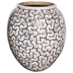 Per Weiss, Contemporary Glazed Stoneware Urn, Denmark, 2013