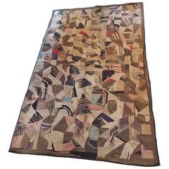 Crazy Quilt Large American Hook Rug 1