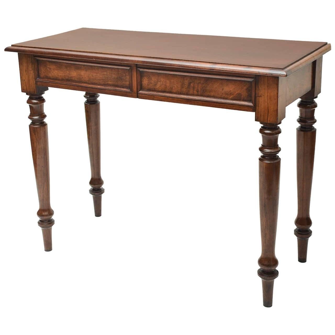19th Century English Mahogany Serving Table For Sale