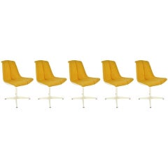 Set of Five Richard Schultz for Knoll Dining Chairs
