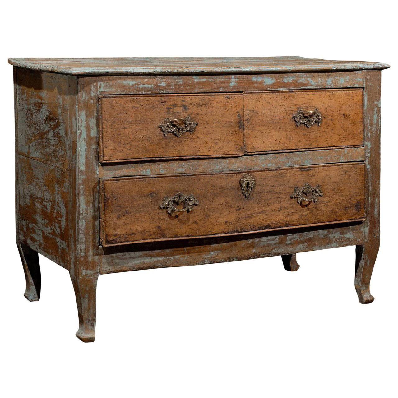 18th Century French Paint Decorated Commode