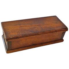 English 19th Century Fruit-Wood Storage Trunk