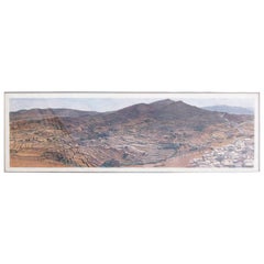 Vintage Susan Shutter, Large-Scale Watercolor of the Greek Island of Ios, 1975