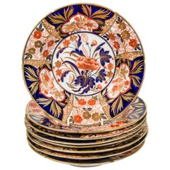 Antique English Imari Dishes Made by Coalport