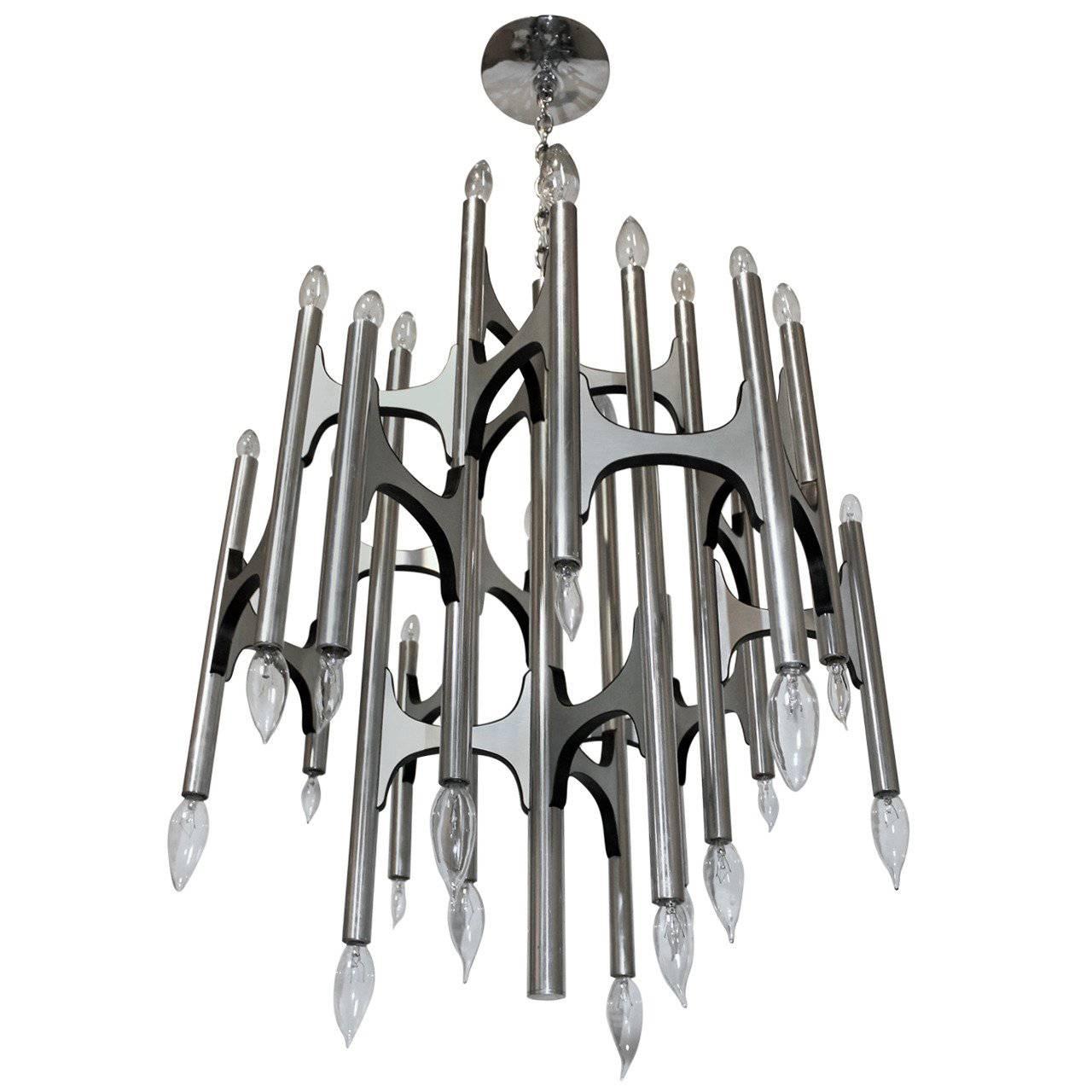 Sciolari Design Sculptural Lightolier Modernist Chandelier