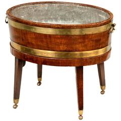 Late 19th Century Oval Mahogany Wine Cooler