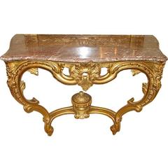 Louis XVI Period Gilt Console