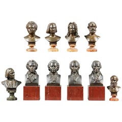 Interesting Collection of Ten Busts of Composers