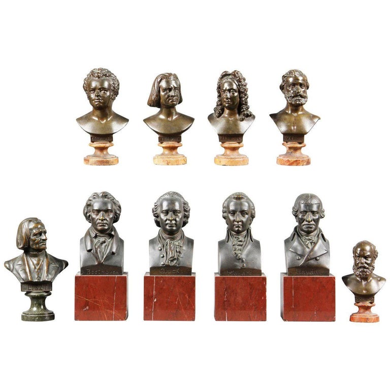 Interesting Collection of Ten Busts of Composers at 1stDibs busts of