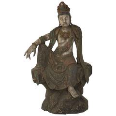 Antique Quan Yin HB 3105 Sculpture