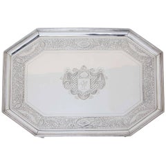 Antique Sterling Silver Salver, John Hutson, London, 1786