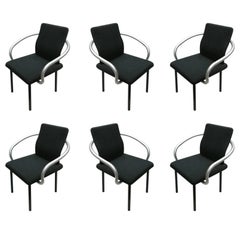 Set of Six Mandarin Chairs Designed 1986 Ettore Sottsass for Knoll International