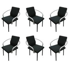 Set of Six Mandarin Chairs Designed 1986 Ettore Sottsass for Knoll International 9