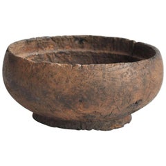 Antique Early 19th Century Wooden Bowl From Nagaland