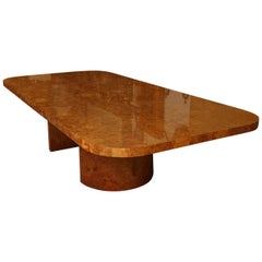Magnificent Monumental Burl Wood Dining Table by Steve Chase