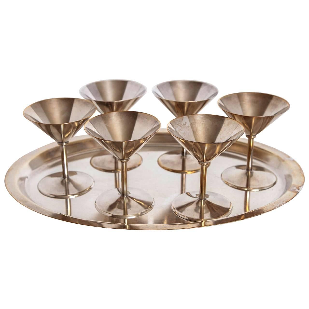 Art Deco Silver Plate Cocktail Set by WMF Germany