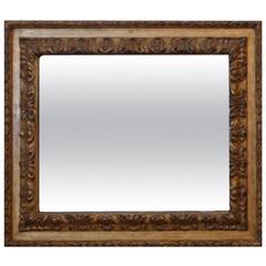 French Wood Carved Gold-Leaf Mirror 8