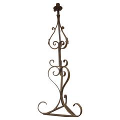 Spanish Pierre Lottier Wrought Iron Floor Lamp with One Light 1
