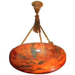 Art Deco Alabaster Light Fixture 11