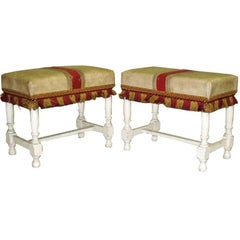 Pair of French Mid-Century Modern Neoclassical Stools or Benches circa 1940