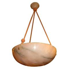 Carved Alabaster Light Fixture 12