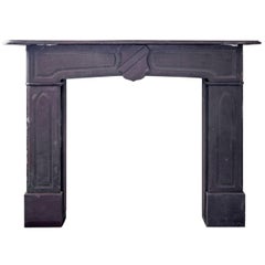 Used 19th Century Victorian Gray Slate Mantle