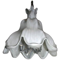 Vintage Hand-Blown Murano Glass Light Fixture