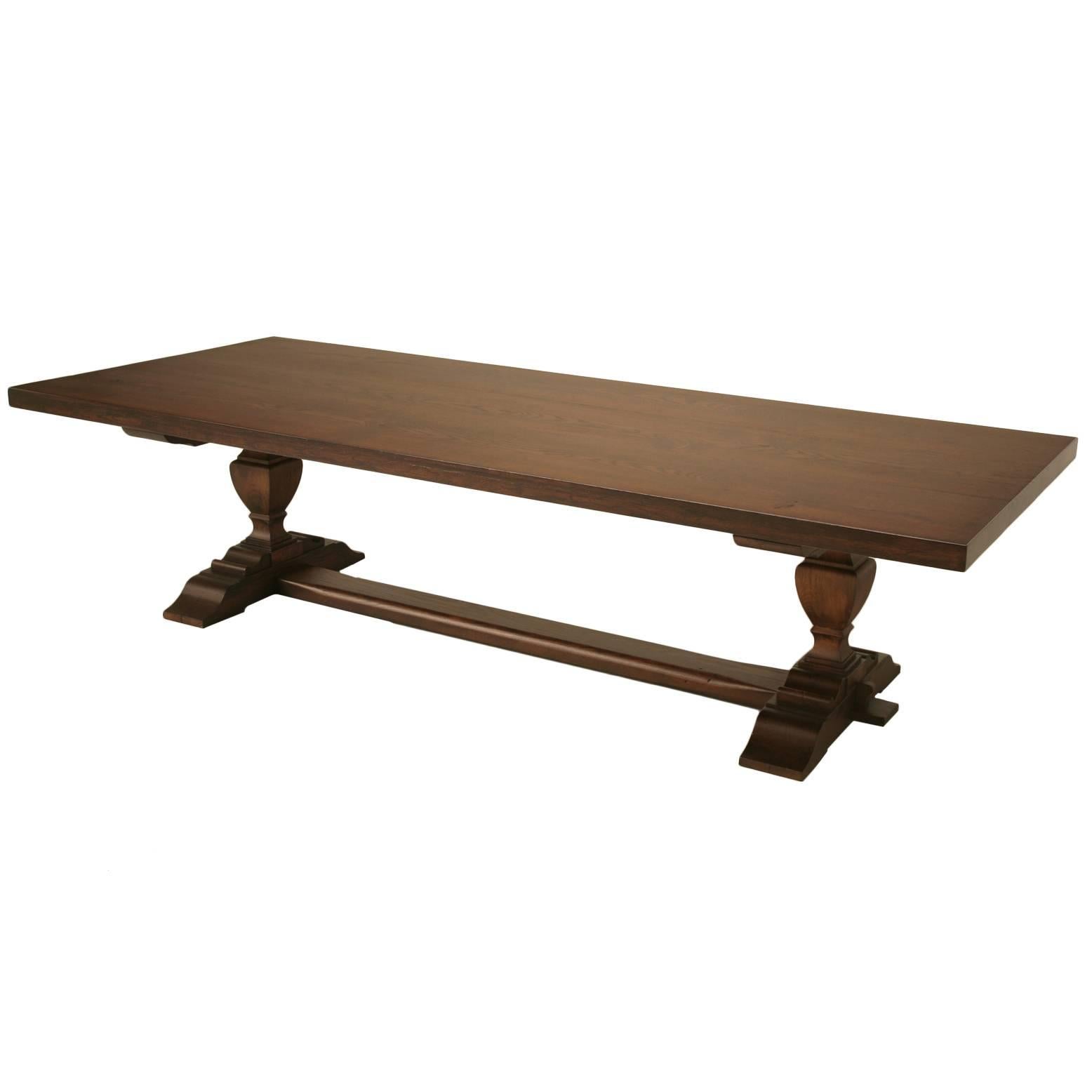 Trestle Style Dining Table