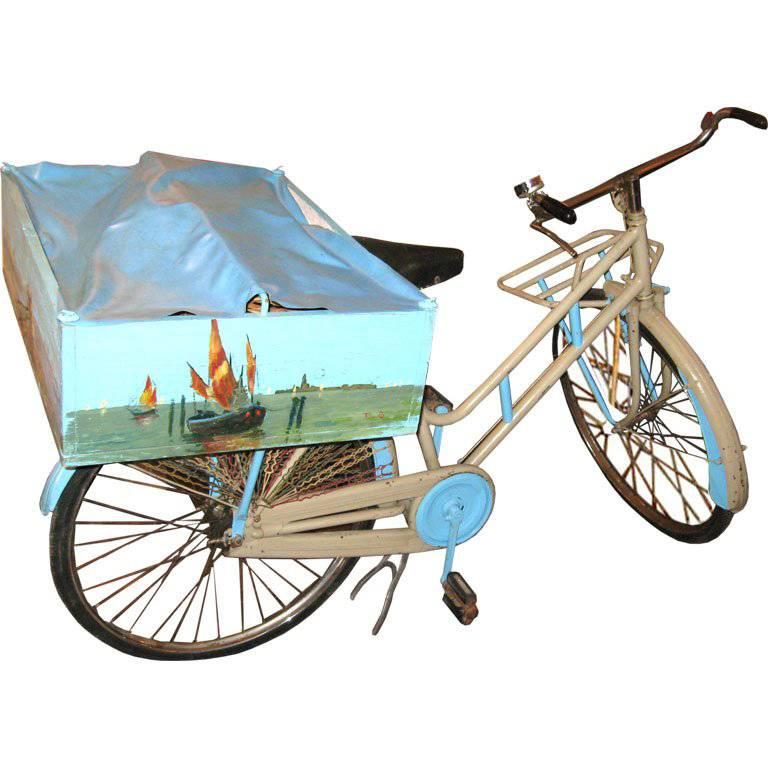Mobile Fish Market on the Bicycle Trarovi Bicicletta For Sale