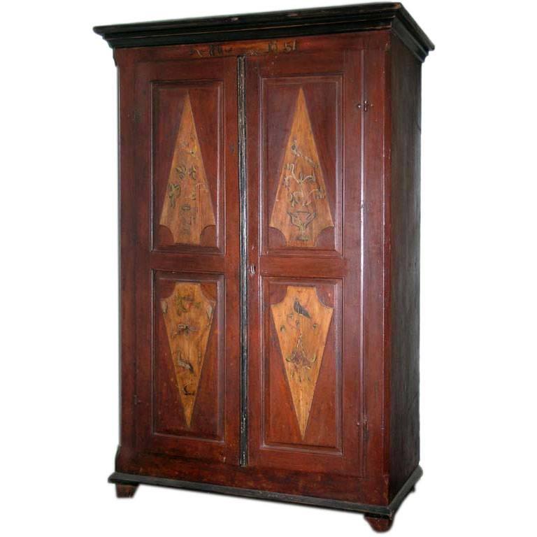 Wedding Cabinet Dated with Original Paint