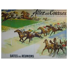 French Horse Racing Poster by Jacquot 12