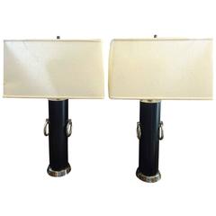 Pair of Hollywood Regency Lamps 11