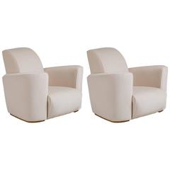 Pair of Art Deco Style Club Chairs by Talisman Bespoke 3