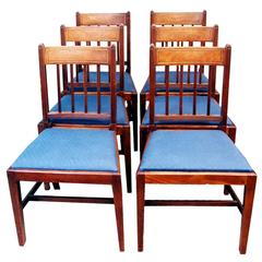 Antique Georgian Set of Six Mahogany Dining Chairs 12
