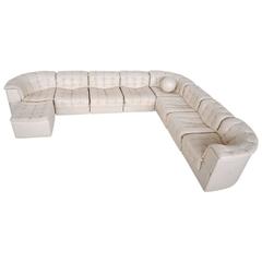 Used De Sede White Leather Sectional Sofa