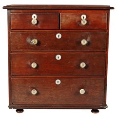 Antique 19th Century Mahogany Miniature Chest of Drawers